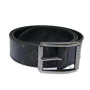 Pre-owned Leather belts Louis Vuitton Vintage , Black , Dames