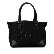 Pre-owned Canvas handbags Chanel Vintage , Black , Dames