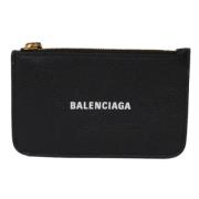 Pre-owned Leather wallets Balenciaga Vintage , Black , Unisex