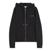 Zwarte katoenen hoodie met archiefprint Lanvin , Black , Heren