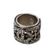 Pre-owned Metal rings Chanel Vintage , Gray , Dames