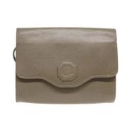 Pre-owned Leather shoulder-bags Dior Vintage , Gray , Dames