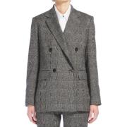 Grijze Jas Regular Fit Max Mara Studio , Gray , Dames