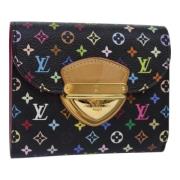 Pre-owned Canvas wallets Louis Vuitton Vintage , Black , Dames