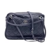 Pre-owned Leather chanel-bags Chanel Vintage , Black , Dames