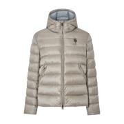 Grijze Hoodie Jas Blauer , Gray , Heren