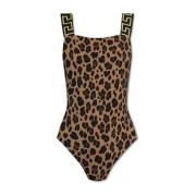 Dierenprint bodysuit Versace , Brown , Dames