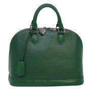 Pre-owned Leather louis-vuitton-bags Louis Vuitton Vintage , Green , D...