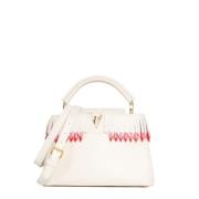 Pre-owned Leather louis-vuitton-bags Louis Vuitton Vintage , White , D...