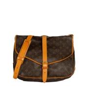 Pre-owned Canvas louis-vuitton-bags Louis Vuitton Vintage , Brown , Da...