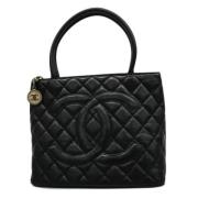 Pre-owned Leather chanel-bags Chanel Vintage , Black , Dames