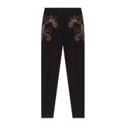 Broek met glinsterende applicaties Forte Forte , Black , Dames