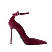 Bordeaux Suède Livia Pumps met Hak Sergio Levantesi , Red , Dames