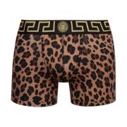 Dierenprint boxershorts Versace , Brown , Heren