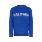 Stijlvolle Sweatshirt voor Mannen Balmain , Blue , Heren