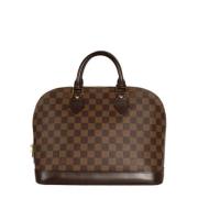 Pre-owned Canvas handbags Louis Vuitton Vintage , Brown , Dames