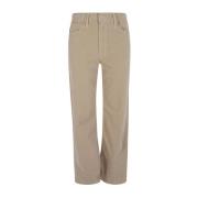 Taupe Straight Leg Jeans Mother , Beige , Dames