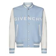 Witte Wollen Blend Jas Elegante Stijl Givenchy , White , Heren