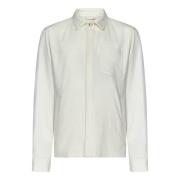 Witte Kasjmier Jas Verhoog Stijl Chic Herno , White , Heren