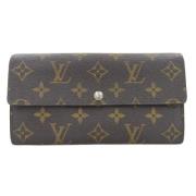 Pre-owned Canvas wallets Louis Vuitton Vintage , Brown , Dames