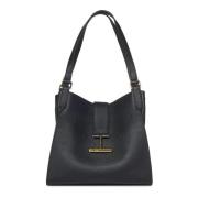 Zwarte Handtas Medium Tote Tas Tom Ford , Black , Dames