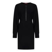 Zwarte Jurk voor Vrouwen Elegant Comfort Max Mara , Black , Dames