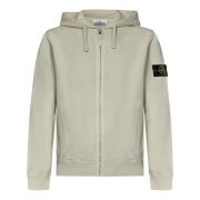 Beige Zip-Up Hoodie Aw24 Stone Island , Beige , Heren