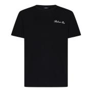 Zwarte Logo T-shirt voor Mannen Balmain , Black , Heren