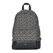 Zwarte Bucket Bag & Rugzak Balmain , Black , Heren