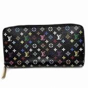 Pre-owned Canvas wallets Louis Vuitton Vintage , Black , Dames