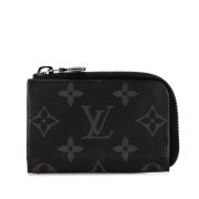 Pre-owned Canvas wallets Louis Vuitton Vintage , Black , Dames