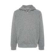 Sport Hoodie met Logo Calvin Klein , Gray , Heren