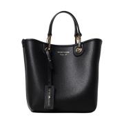 Stijlvolle Tote Tas voor Winkelen Emporio Armani , Black , Dames