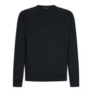 Zwarte Katoenen Sweatshirt Aw24 Tom Ford , Black , Heren