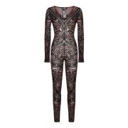 Bruine Paisley Overall Jurk Aw24 Wolford , Multicolor , Dames