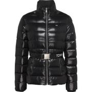 Zwarte jas voor vrouwen Aw24 Tommy Jeans , Black , Dames