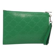 Pre-owned Leather gucci-bags Gucci Vintage , Green , Dames