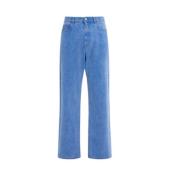 Biologische denim wijde pijp jeans Ami Paris , Blue , Heren