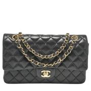 Pre-owned Leather chanel-bags Chanel Vintage , Black , Dames