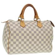 Pre-owned Fabric handbags Louis Vuitton Vintage , White , Dames