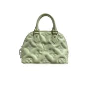 Pre-owned Leather handbags Louis Vuitton Vintage , Green , Dames