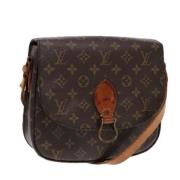 Pre-owned Canvas shoulder-bags Louis Vuitton Vintage , Brown , Dames