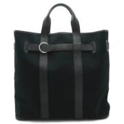 Pre-owned Canvas totes Hermès Vintage , Black , Dames