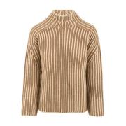 Turtleneck Trui Aspesi , Brown , Dames