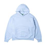 Dubbele laag hoodie met dubbel borduursel Garment Workshop , Blue , He...