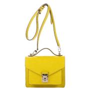 Pre-owned Leather louis-vuitton-bags Louis Vuitton Vintage , Yellow , ...