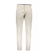 Beige Katoenen Jeans Broek Gant , Beige , Heren