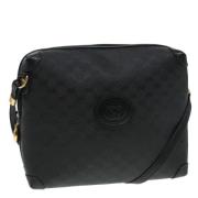 Pre-owned Canvas shoulder-bags Gucci Vintage , Black , Dames