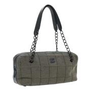 Pre-owned Canvas shoulder-bags Chanel Vintage , Gray , Dames