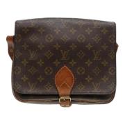 Pre-owned Canvas louis-vuitton-bags Louis Vuitton Vintage , Brown , Da...